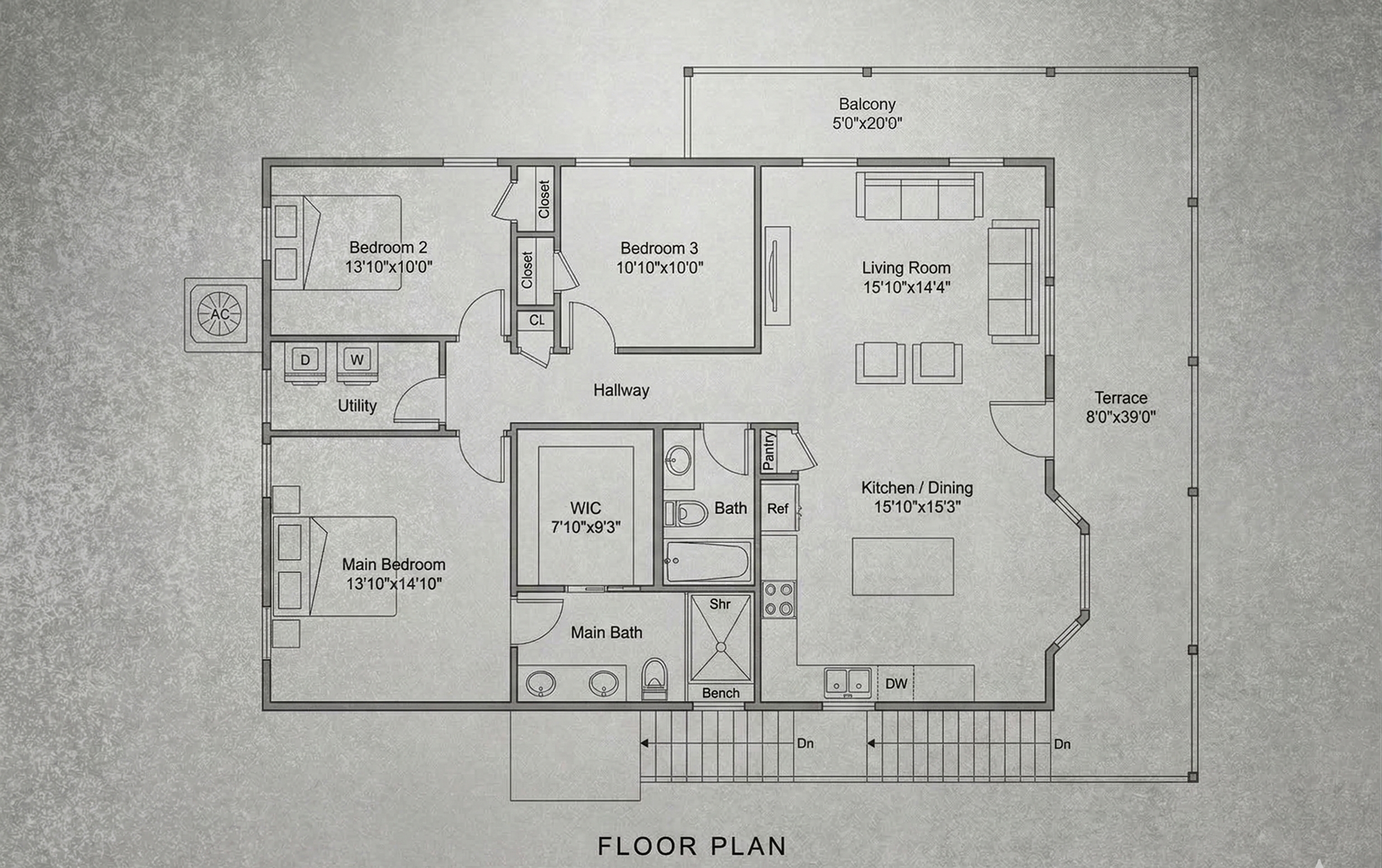 1600-1800 sq ft floor plan